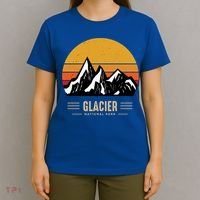 Vintage Glacier National Park Montana Outdoor Adventure Cute Gift T-Shirt thumb 4