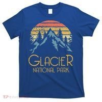 Vintage Glacier National Park Montana Retro Sweagift T-Shirt thumb 0