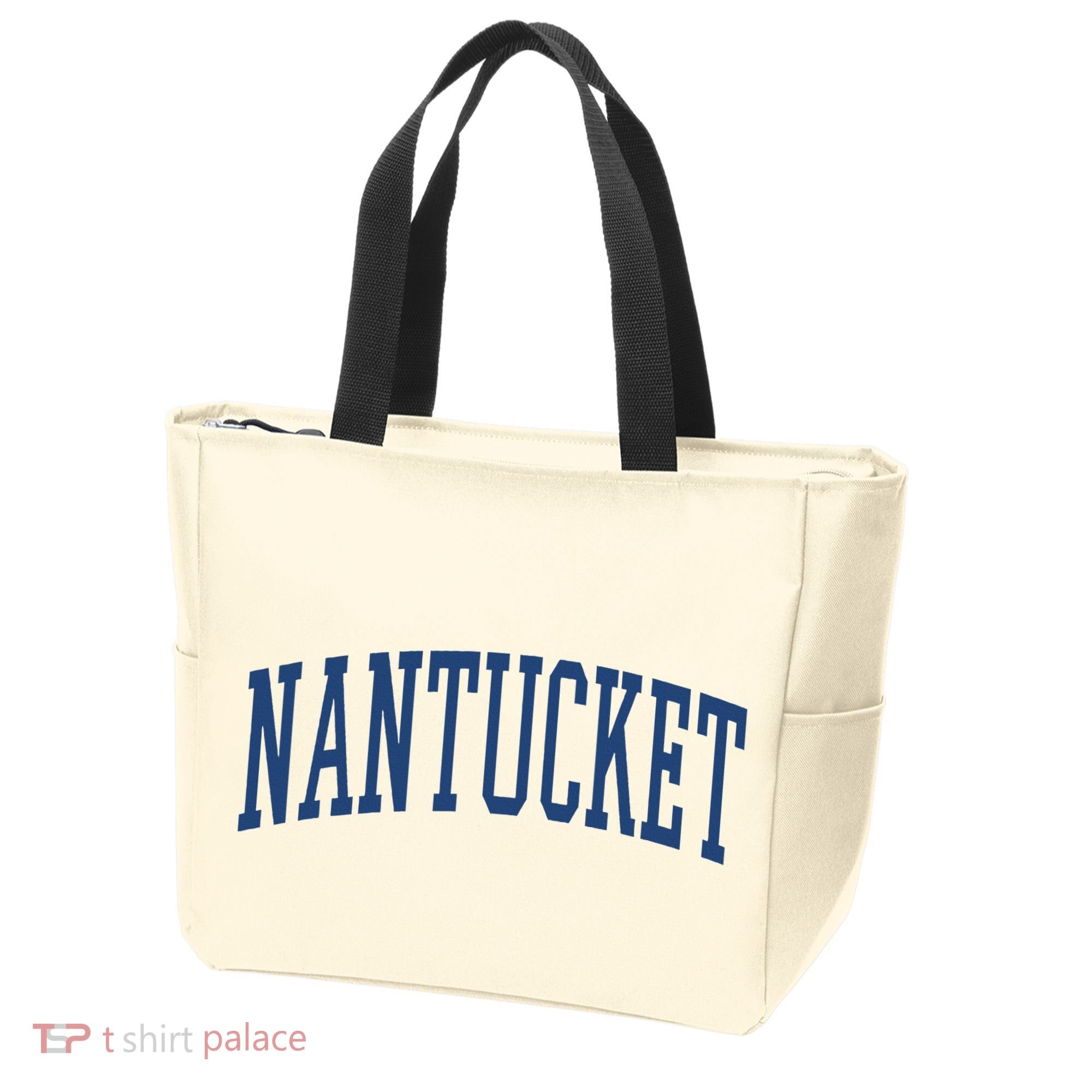Varsity Grey Nantucket Tote Bag