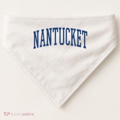 Varsity Grey Nantucket USA-Made Doggie Bandana