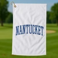 Varsity Grey Nantucket Golf Towel thumb 1