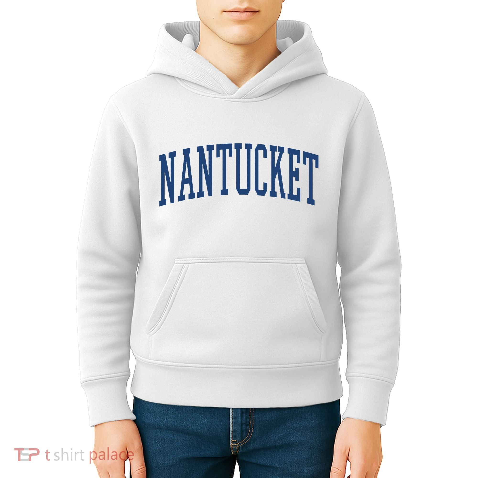 Varsity Grey Nantucket Kids Hoodie