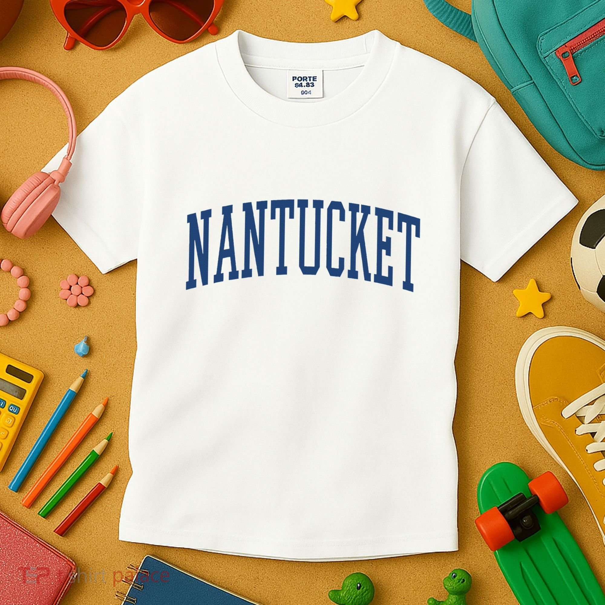 Varsity Grey Nantucket Kids T-Shirt