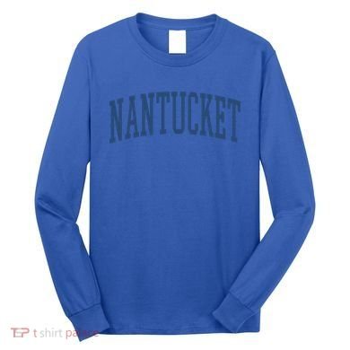 Varsity Grey Nantucket Cool Gift Long Sleeve Shirt