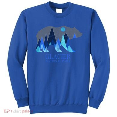 Vintage Glacier National Park Grizzly Bear Cool Gift Sweatshirt