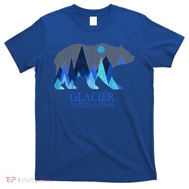 Vintage Glacier National Park Grizzly Bear Cool Gift T-Shirt