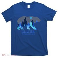 Vintage Glacier National Park Grizzly Bear Cool Gift T-Shirt thumb 0