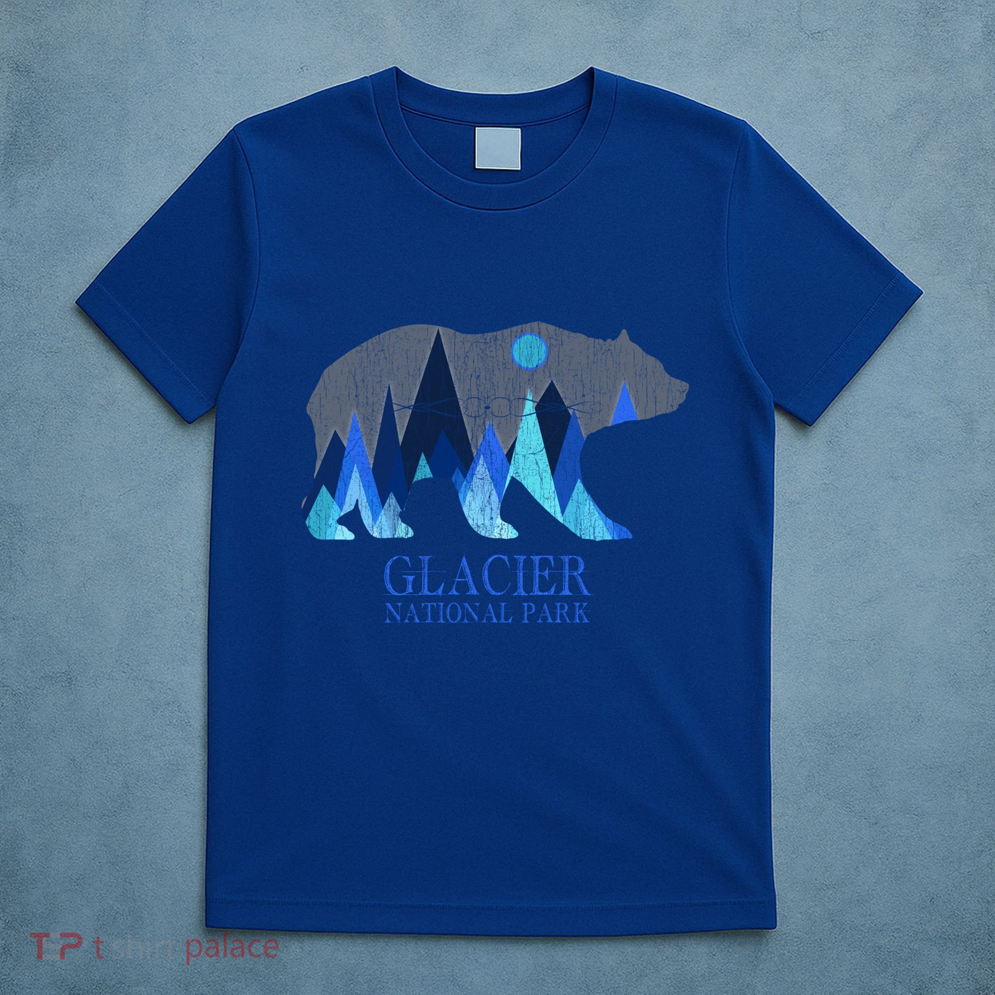 Vintage Glacier National Park Grizzly Bear Cool Gift T-Shirt