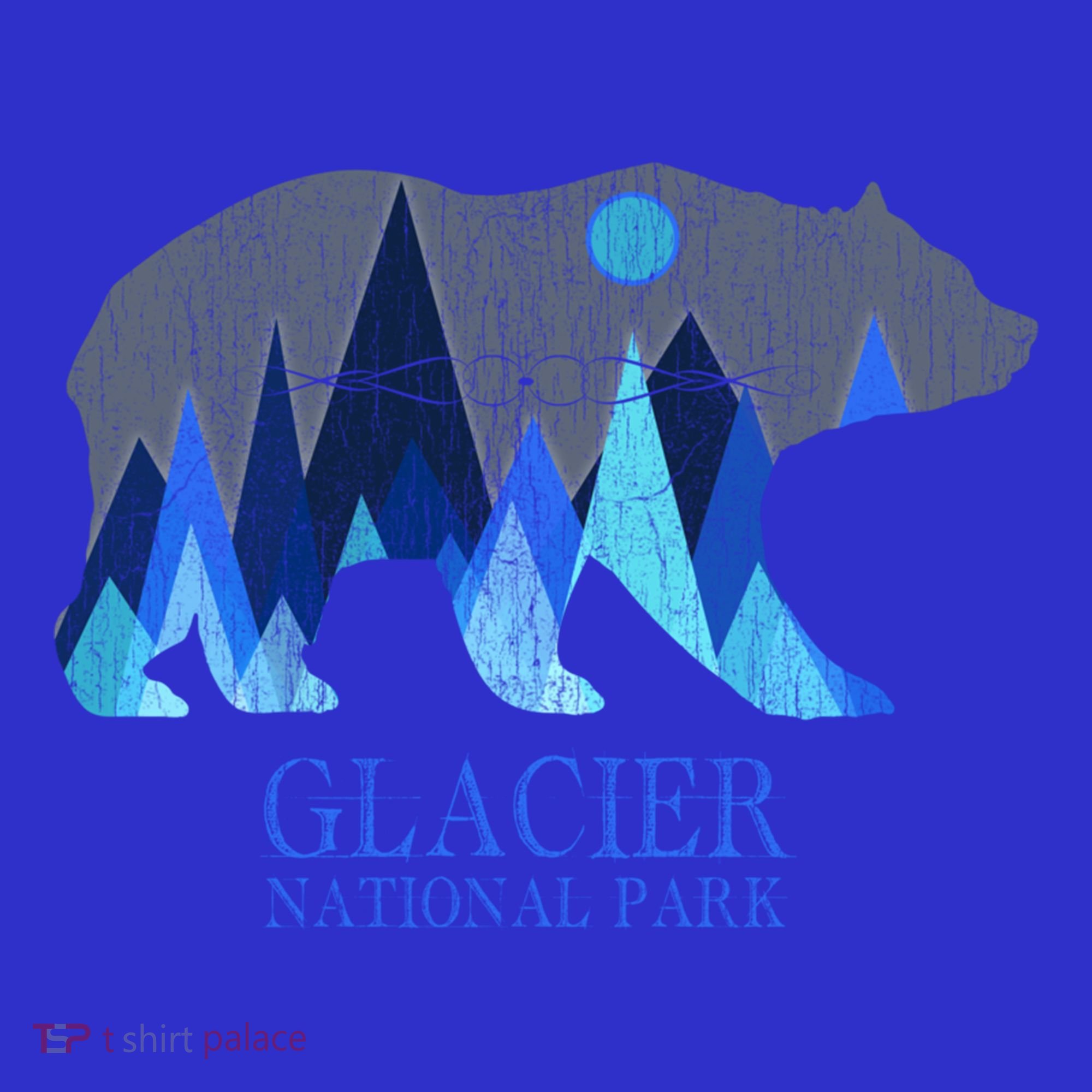 Vintage Glacier National Park Grizzly Bear Cool Gift T-Shirt