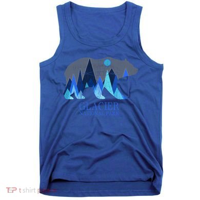 Vintage Glacier National Park Grizzly Bear Cool Gift Tank Top