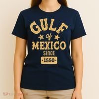 Vintage Gulf Of Mexico Since 1550 T-Shirt thumb 4