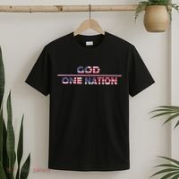 Vintage God One Nation Under Patriotic For Christian T-Shirt thumb 2