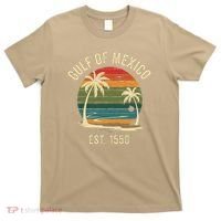 Vintage Gulf Of Mexico Est 1550 Sunset Beach T-Shirt thumb 0