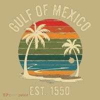 Vintage Gulf Of Mexico Est 1550 Sunset Beach T-Shirt thumb 7