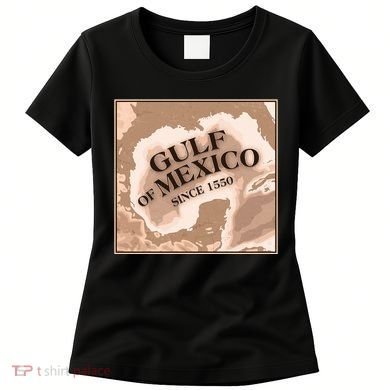 Vintage Gulf Of Mexico Since 1550 Map Women's T-Shirt