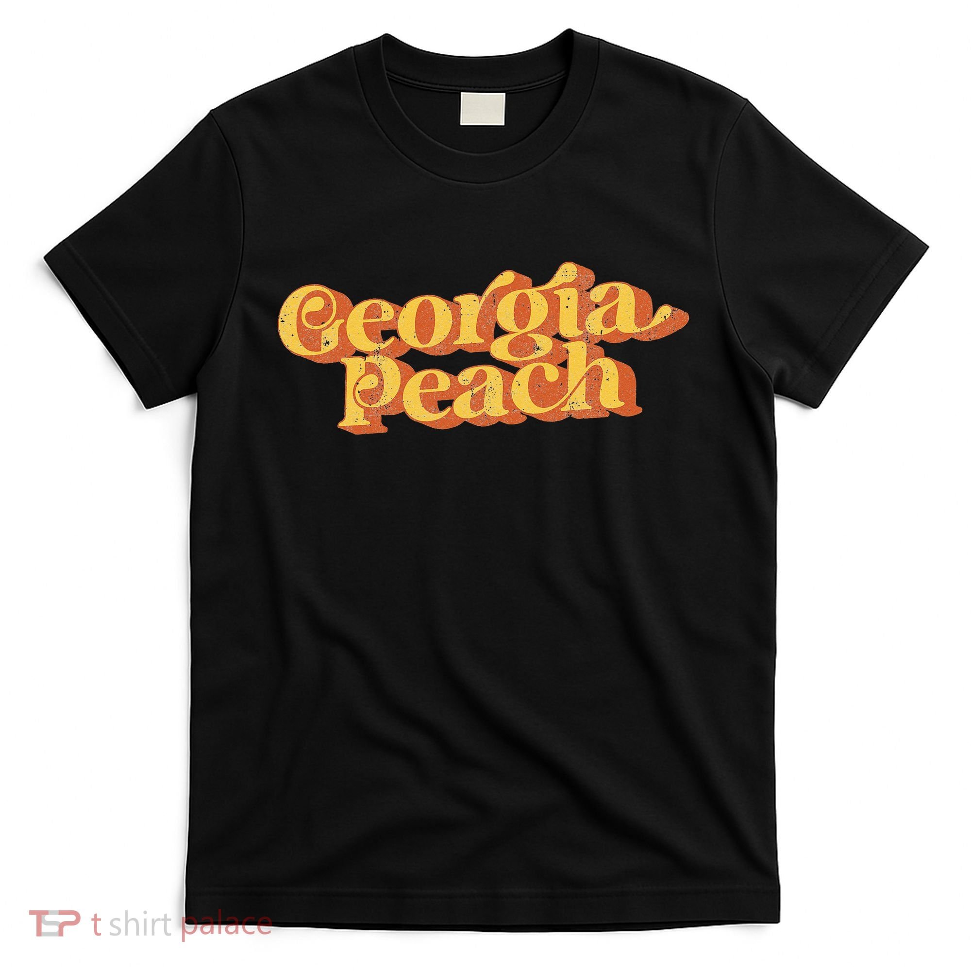 Vintage Georgia Peach Funny Cute Retro 70's Summer T-Shirt