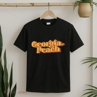 Vintage Georgia Peach Funny Cute Retro 70S Summer T-Shirt thumb 2