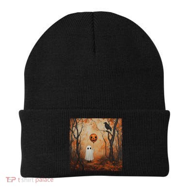 Vintage Ghost Pumpkin Gothic Halloween Ghost Spooky Season Beanie