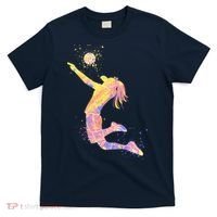 Volleyball Girl Player, Watercolor Volleyball Player Girl T-Shirt thumb 0