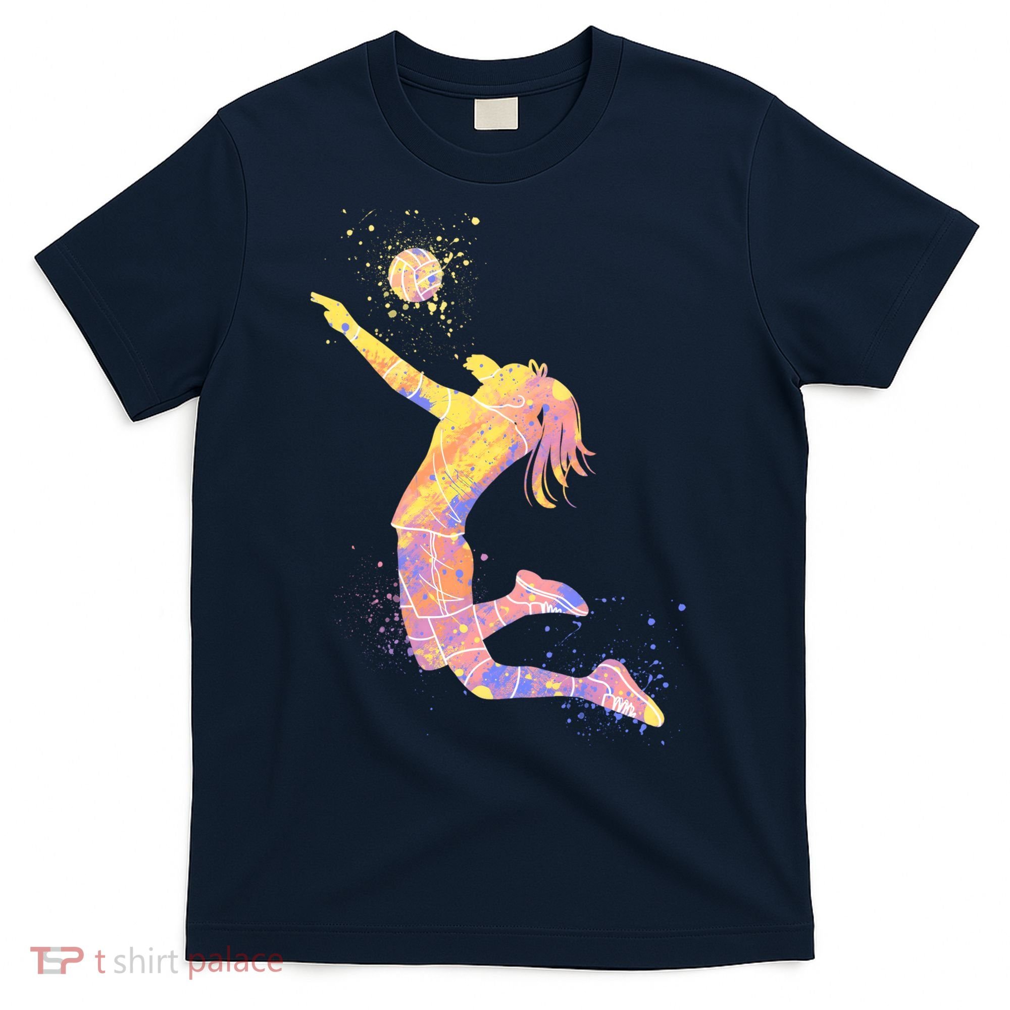 Volleyball Girl Player, Watercolor Volleyball Player Girl T-Shirt