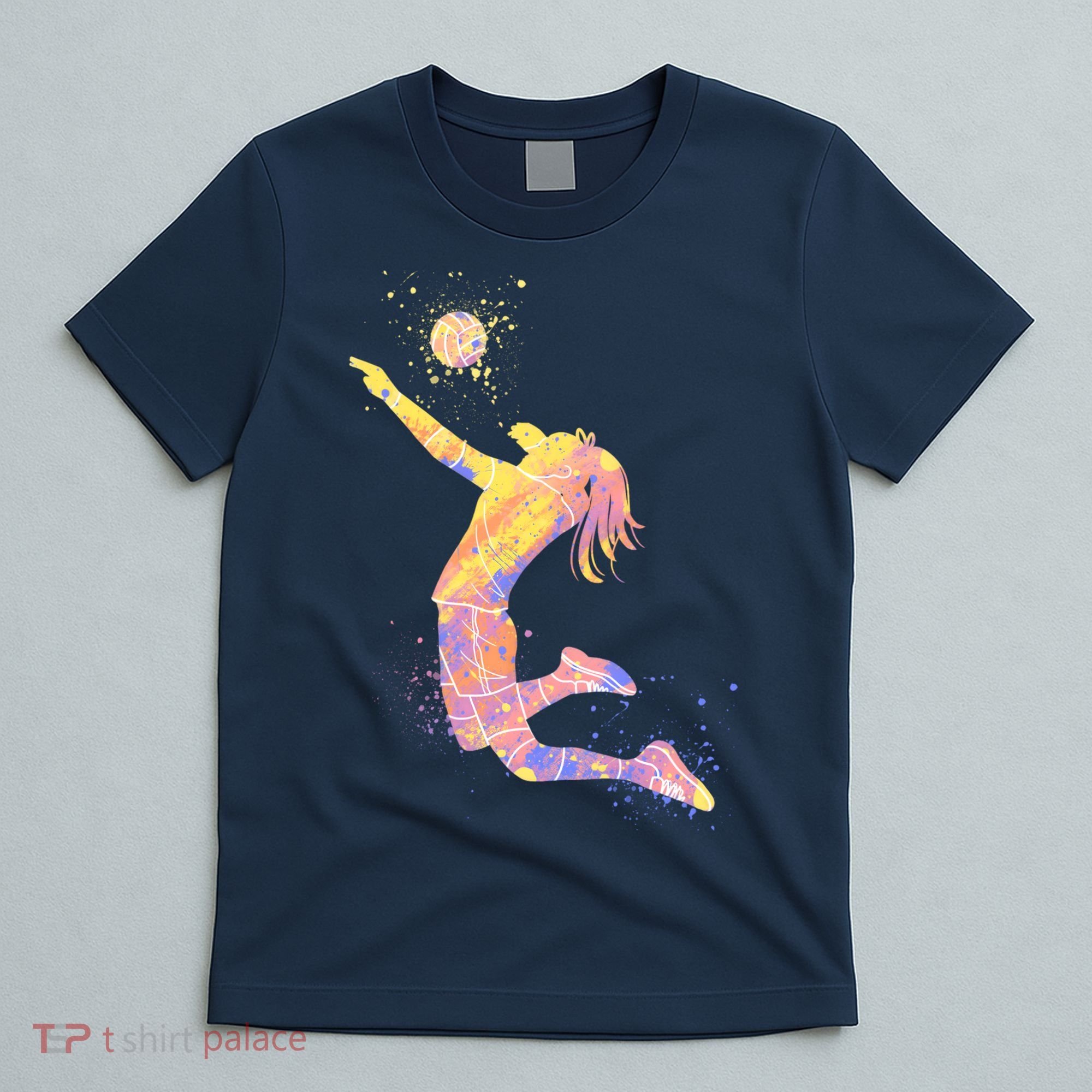 Volleyball Girl Player, Watercolor Volleyball Player Girl T-Shirt