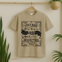Vintage Genuine Quality 1935 Original Parts Mostly 90th Birthday T-Shirt thumb 2