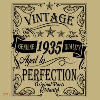Vintage Genuine Quality 1935 Original Parts Mostly 90th Birthday T-Shirt thumb 7