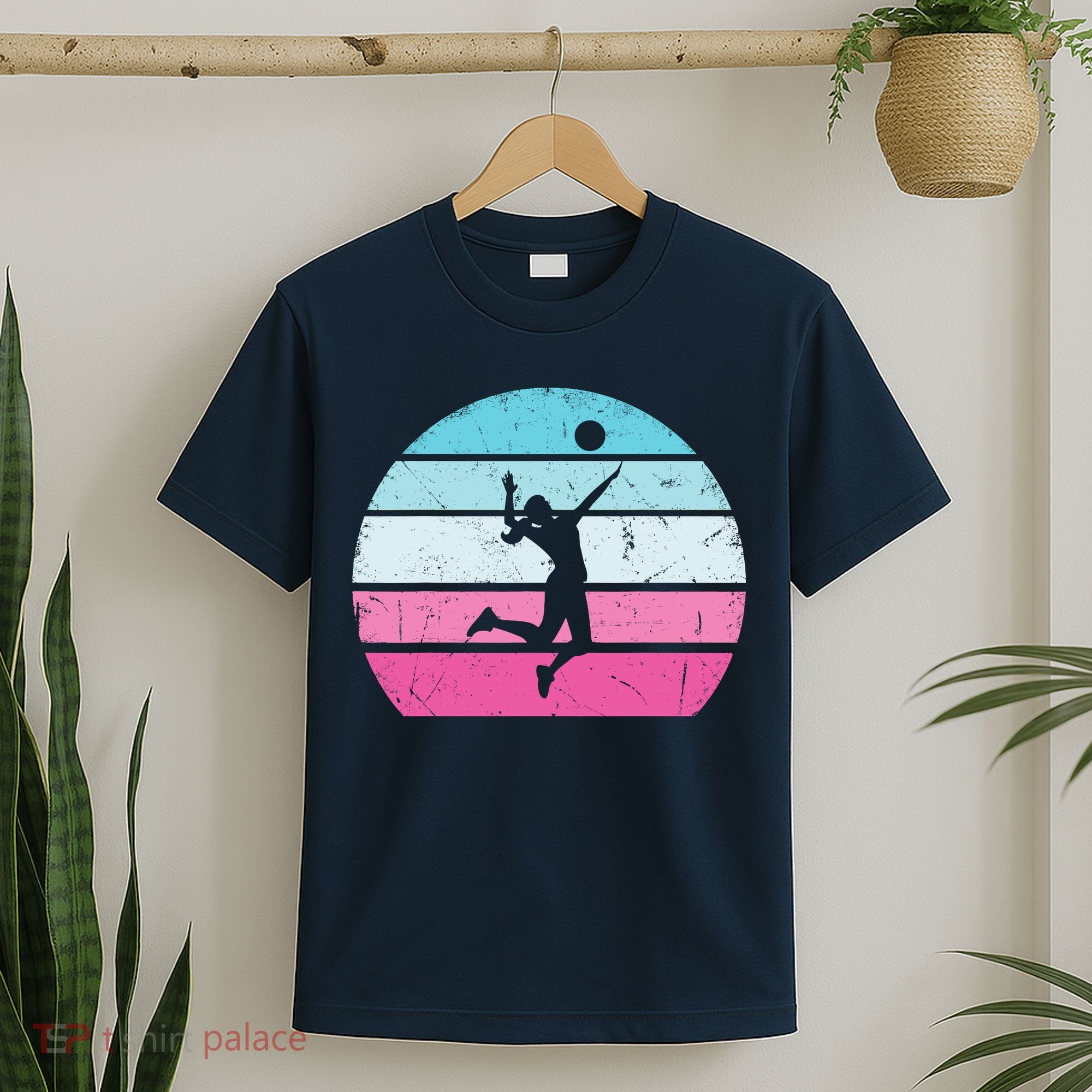 Volleyball Girl Retro Vintage T-Shirt