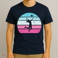 Volleyball Girl Retro Vintage T-Shirt thumb 3