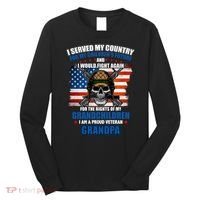 Veteran Grandpa Rights For My Grandchildren Long Sleeve Shirt thumb 0