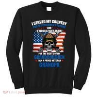 Veteran Grandpa Rights For My Grandchildren Sweatshirt thumb 0