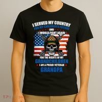 Veteran Grandpa Rights For My Grandchildren T-Shirt thumb 3