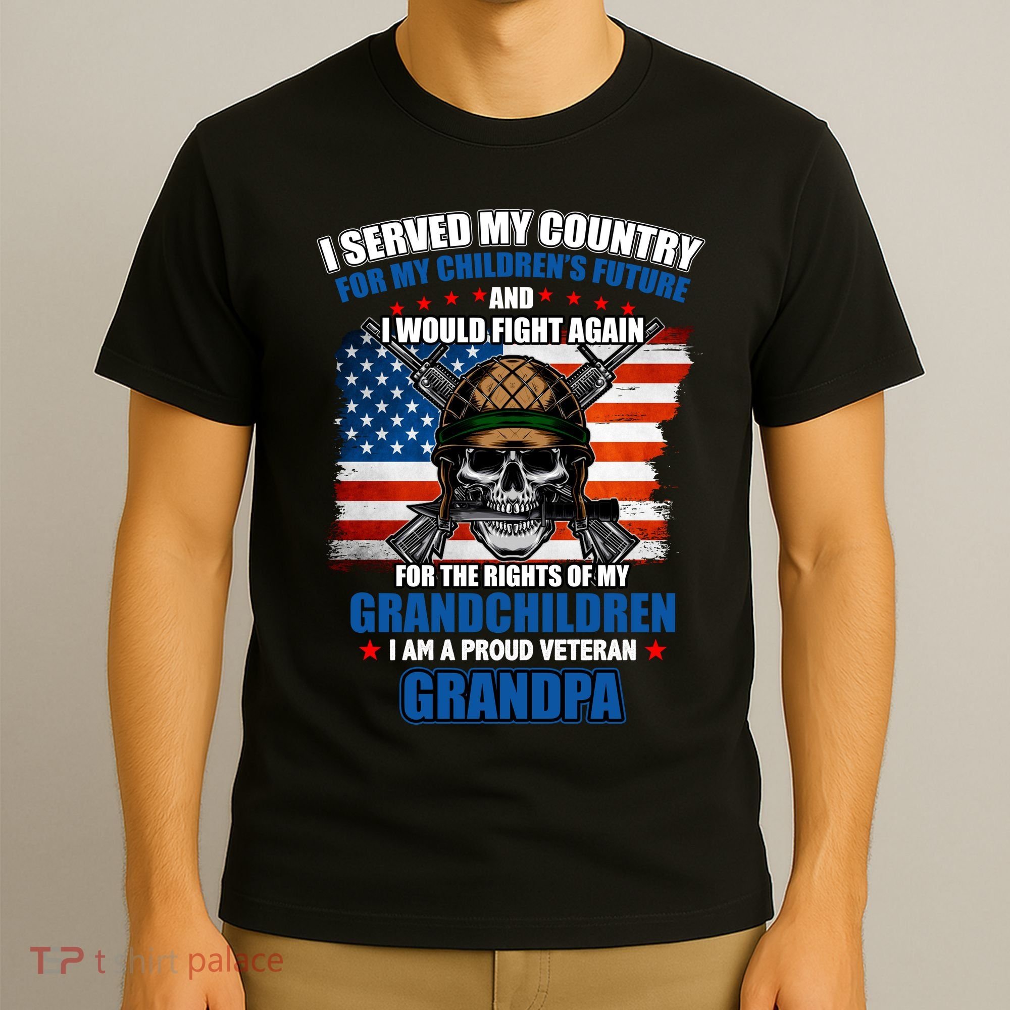 Veteran Grandpa Rights For My Grandchildren T-Shirt