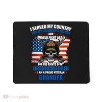 Veteran Grandpa Rights For My Grandchildren Mousepad thumb 0