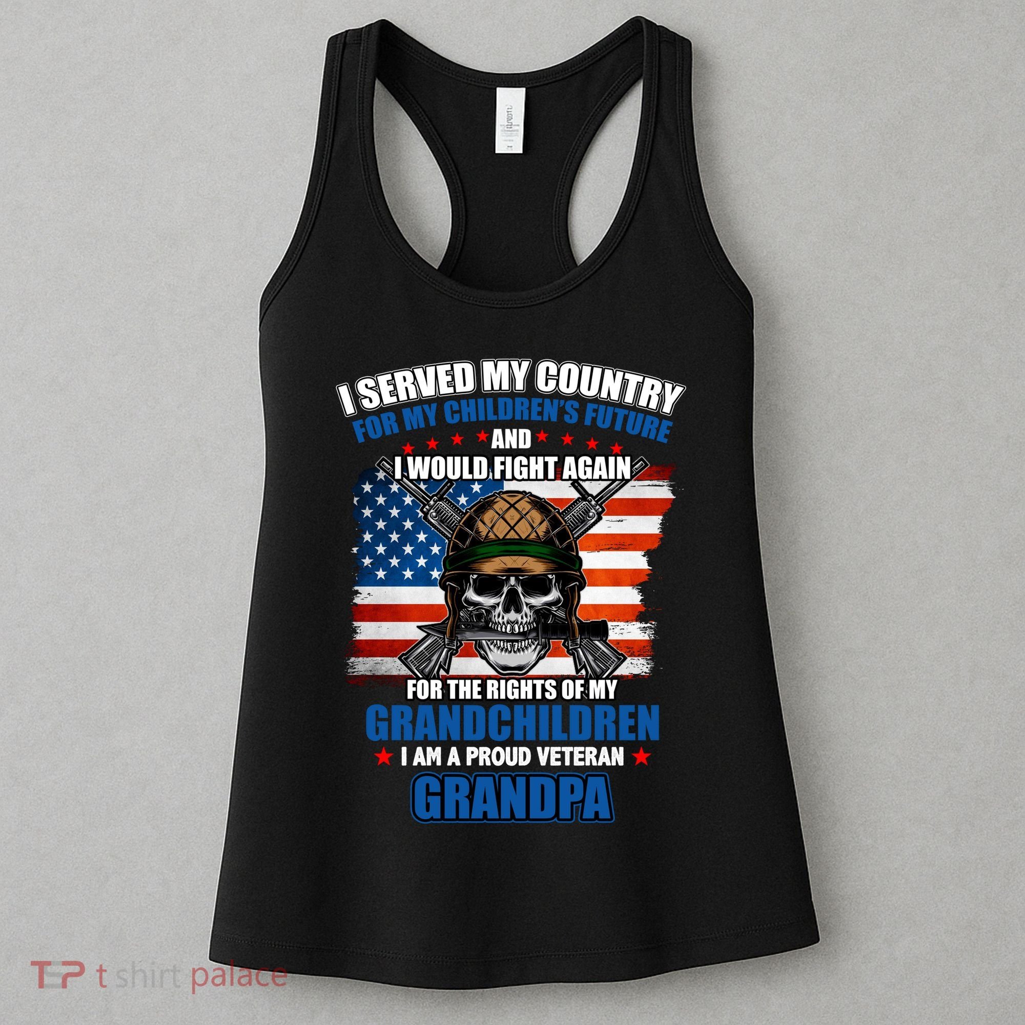 Veteran Grandpa Rights For My Grandchildren Women's Tank Top