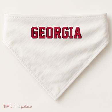 Vintage Georgia Retro Ga USA-Made Doggie Bandana