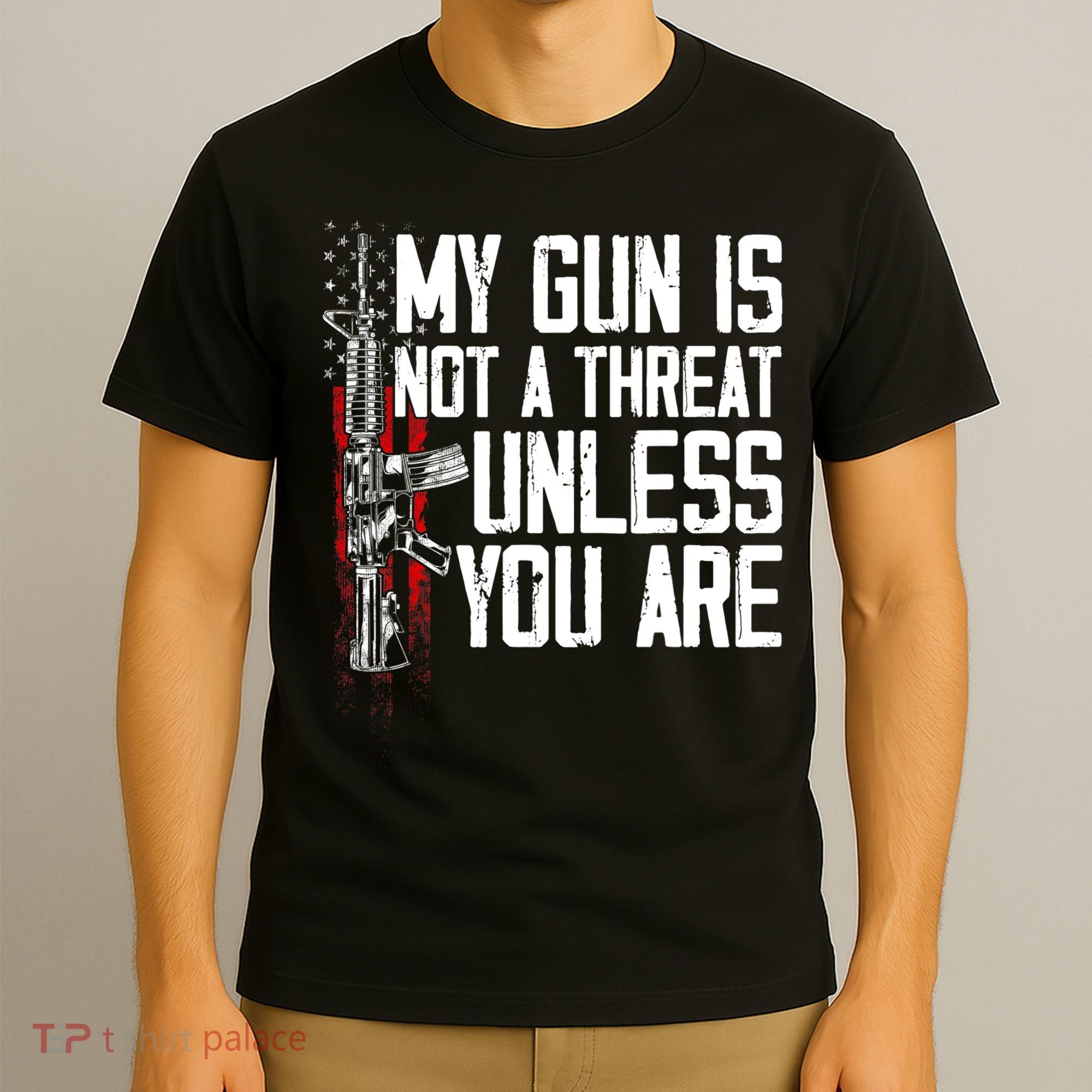 Vintage Gun Rights My Gun Is Not A Threat T-Shirt