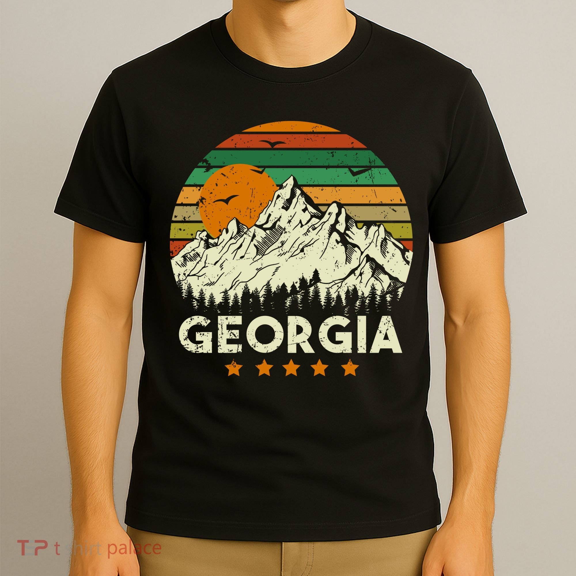 Vintage Georgia Retro Style Ga Usa T-Shirt