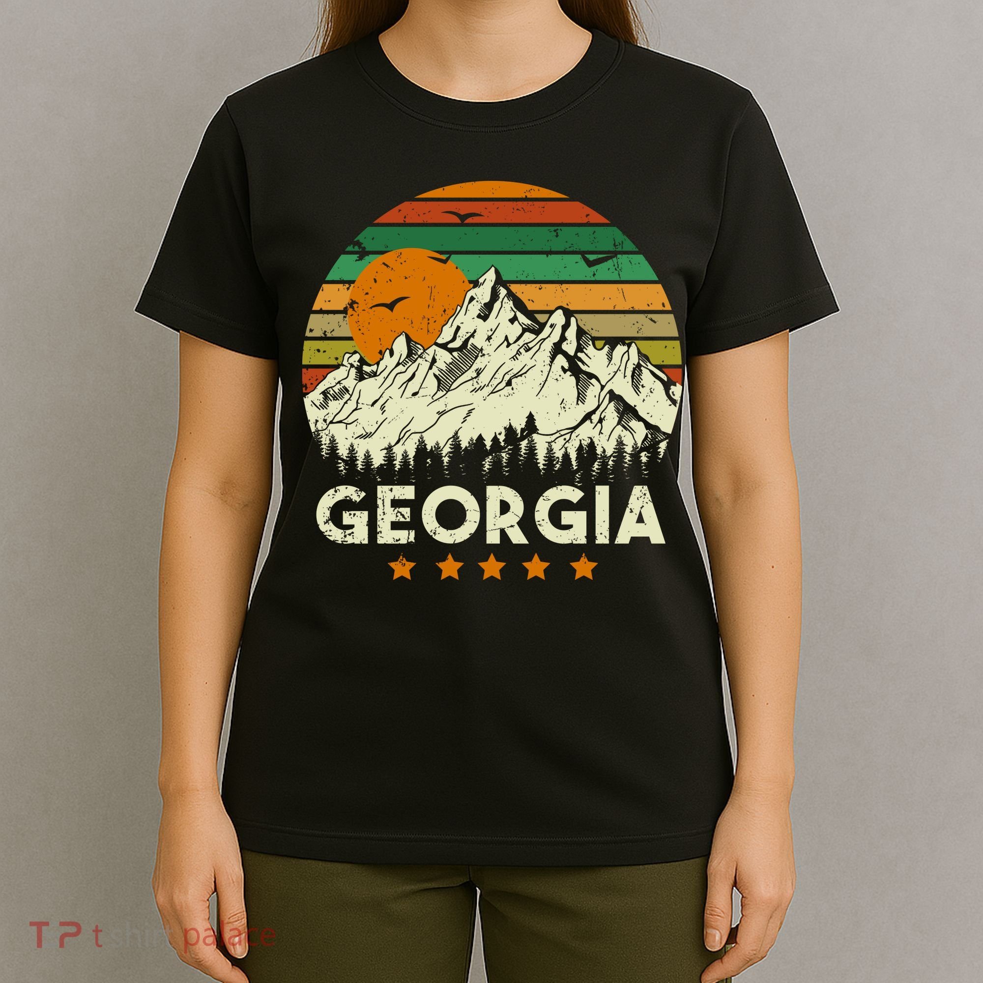 Vintage Georgia Retro Style Ga Usa T-Shirt