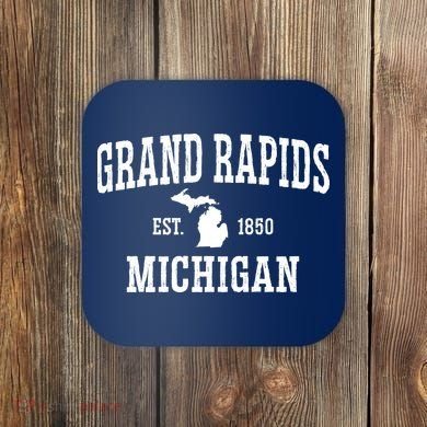 Vintage Grand Rapids Michigan Coaster