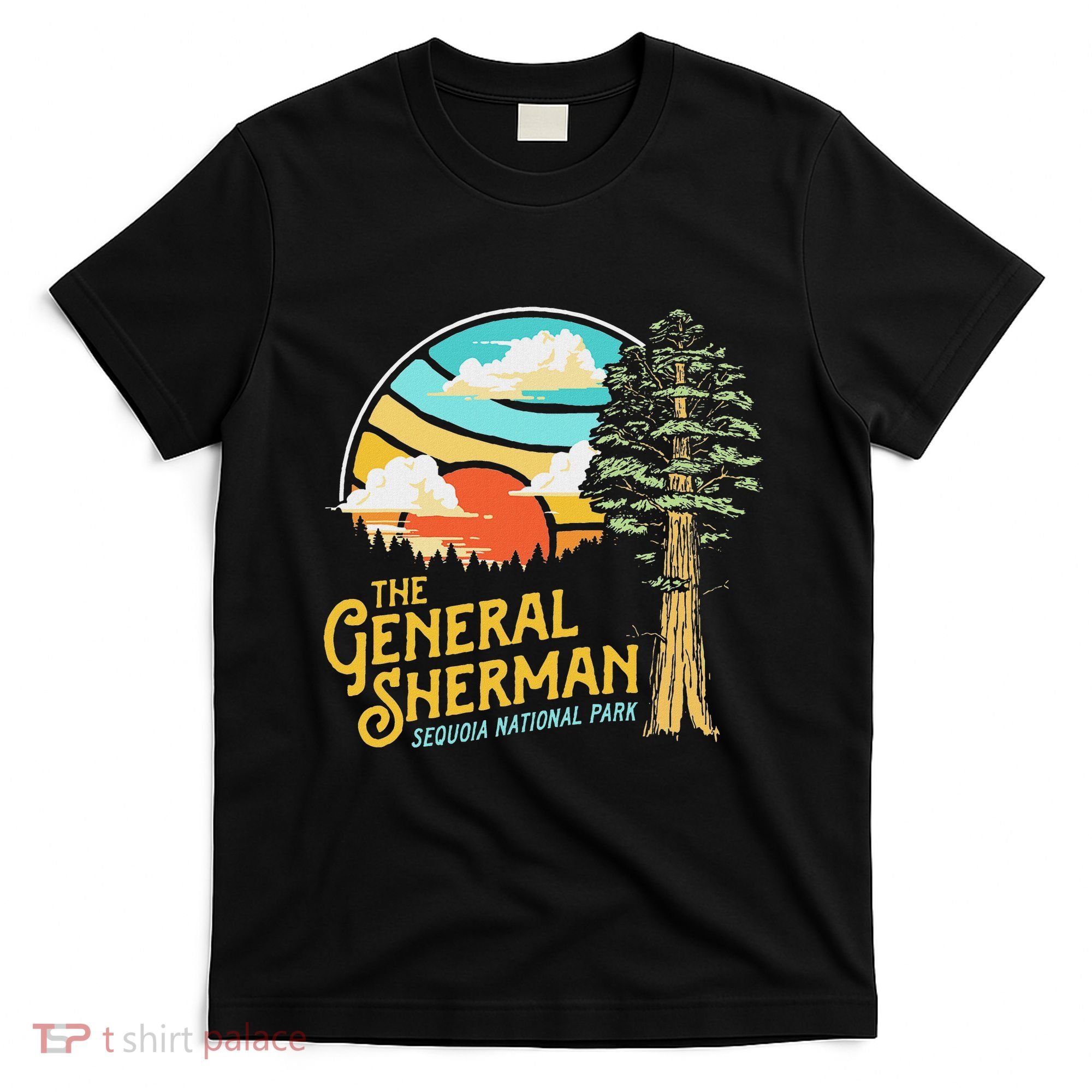 Vintage General Sherman Sequoia National Park Retro Graphic T-Shirt