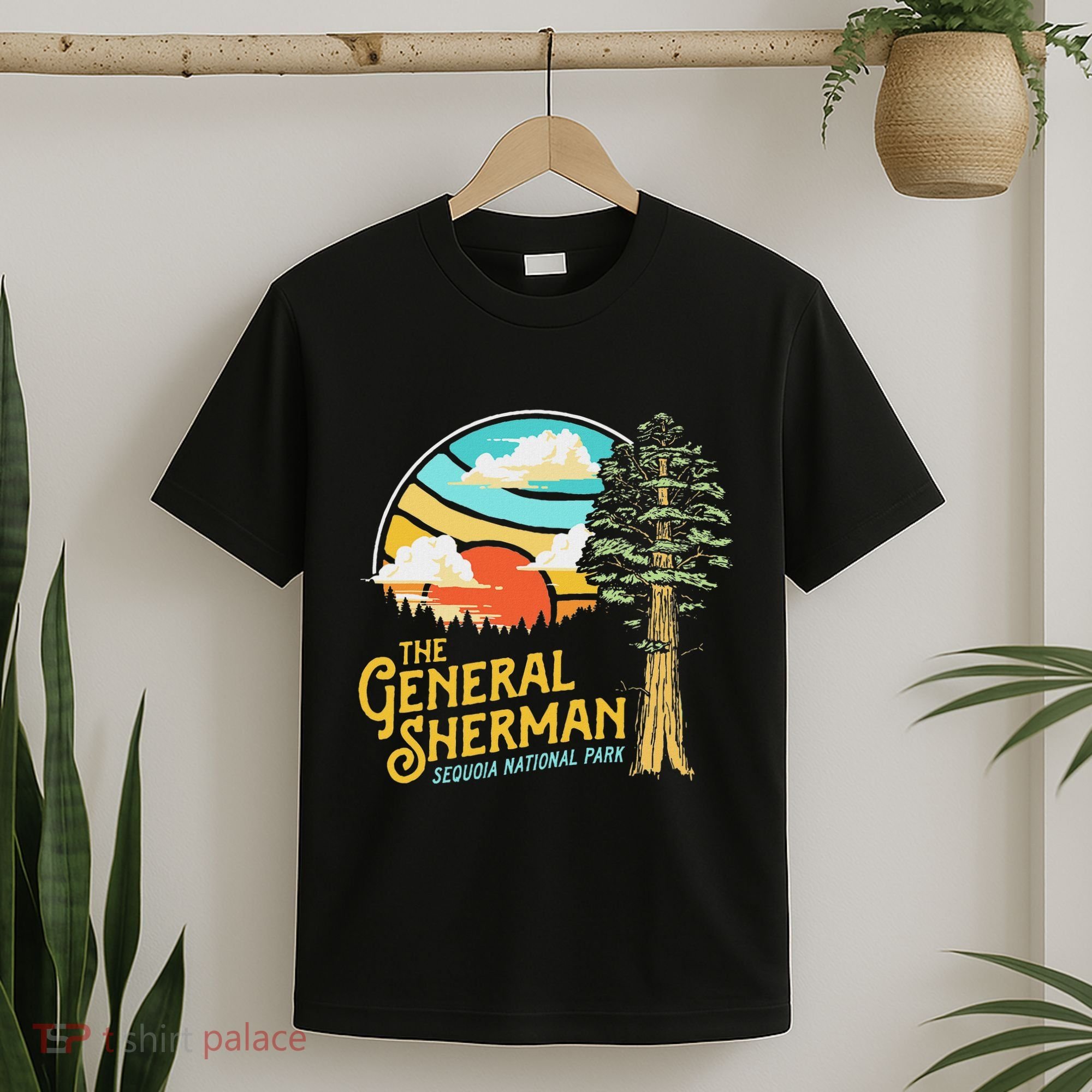 Vintage General Sherman Sequoia National Park Retro Graphic T-Shirt