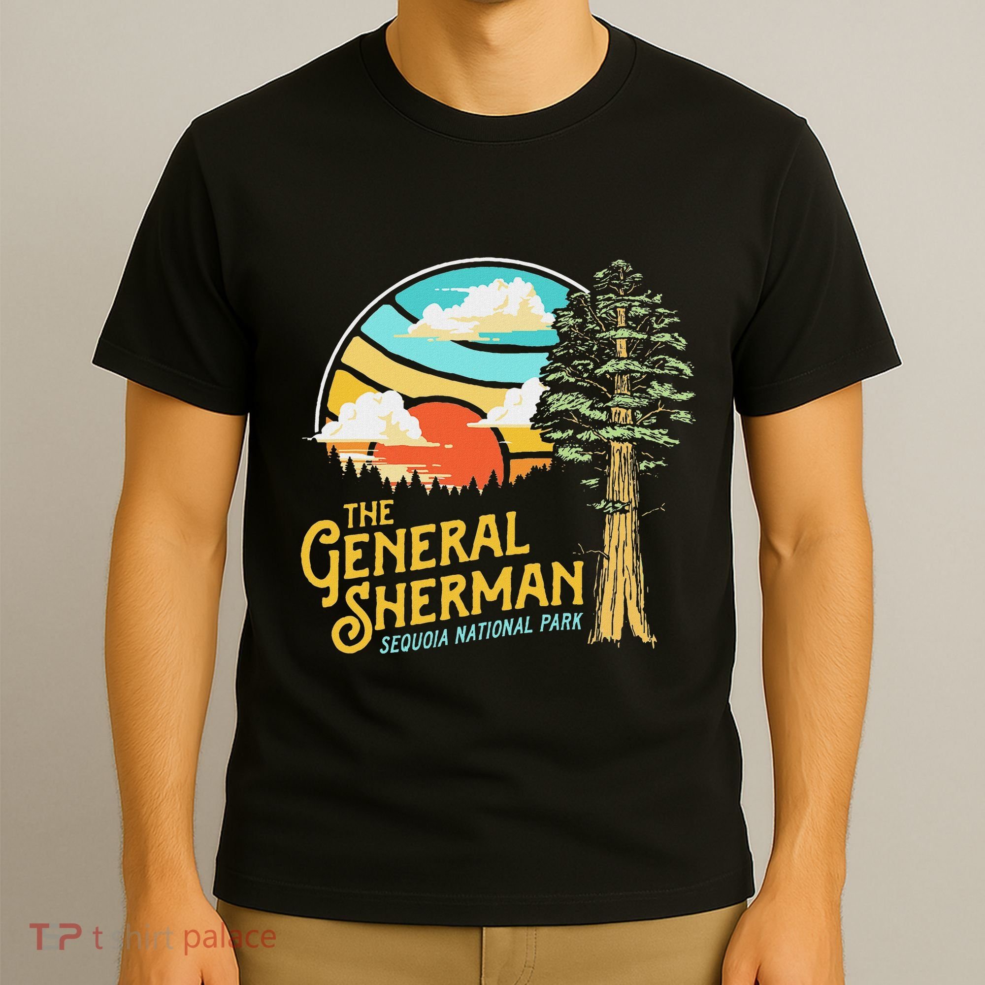Vintage General Sherman Sequoia National Park Retro Graphic T-Shirt