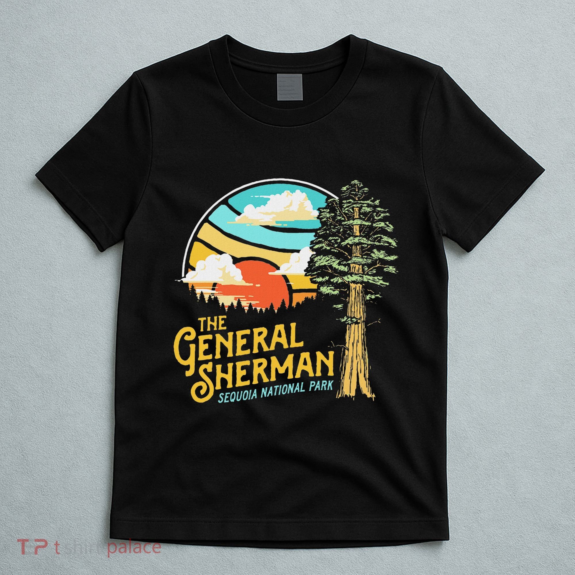Vintage General Sherman Sequoia National Park Retro Graphic T-Shirt