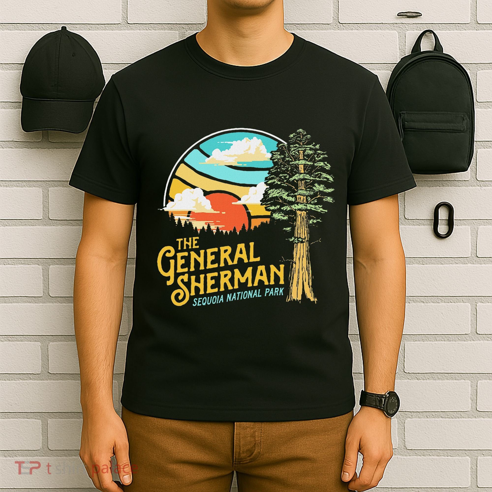 Vintage General Sherman Sequoia National Park Retro Graphic T-Shirt