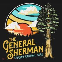 Vintage General Sherman Sequoia National Park Retro Graphic T-Shirt thumb 7