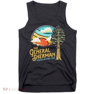 Vintage General Sherman Sequoia National Park Retro Graphic Tank Top