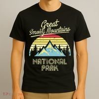 Vintage Great Smoky Mountains National Park Mountain T-Shirt thumb 3