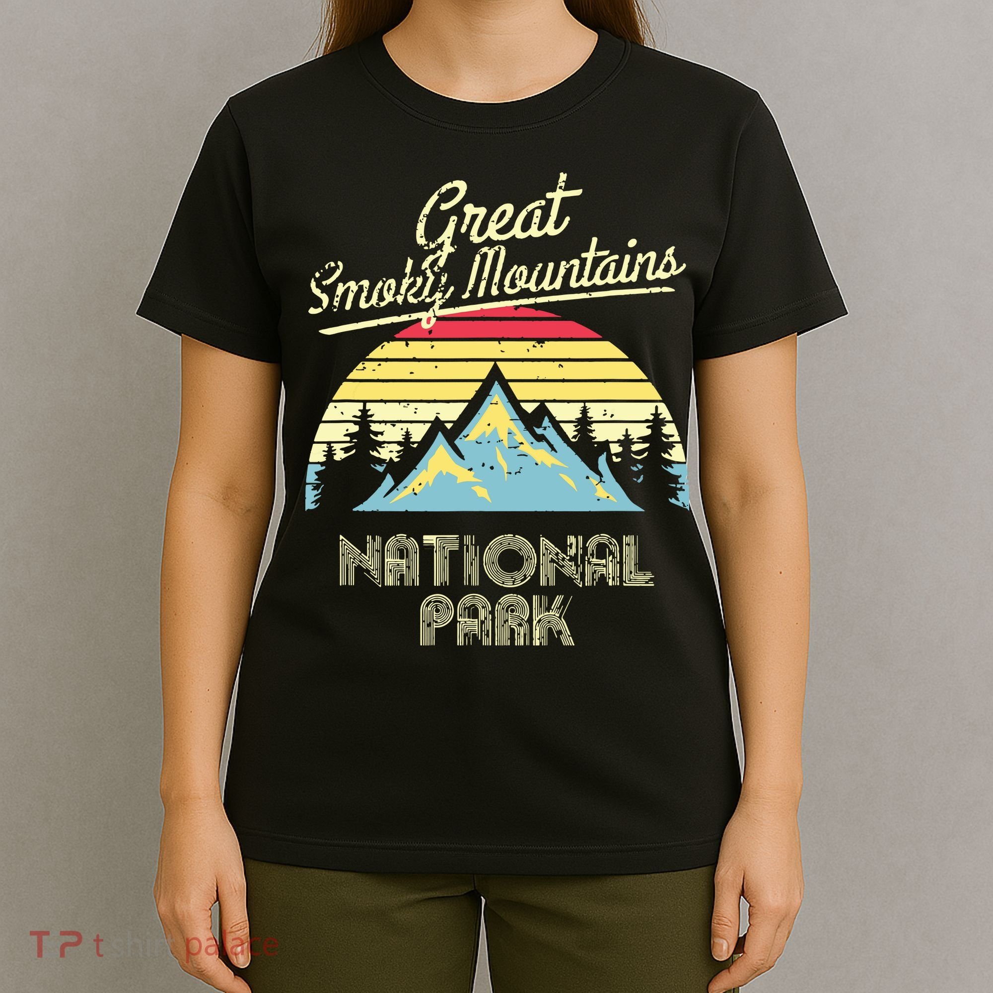 Vintage Great Smoky Mountains National Park Mountain T-Shirt