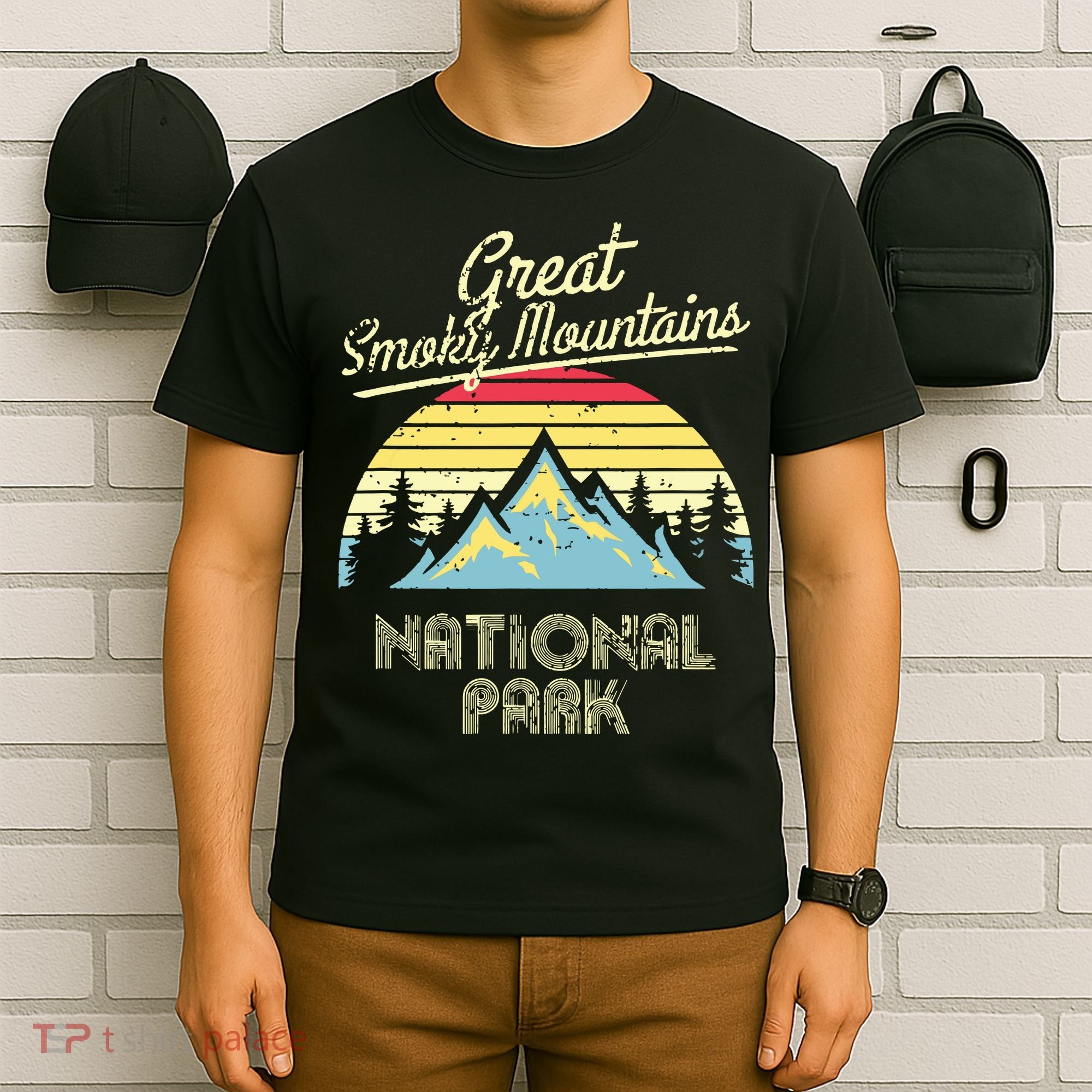 Vintage Great Smoky Mountains National Park Mountain T-Shirt